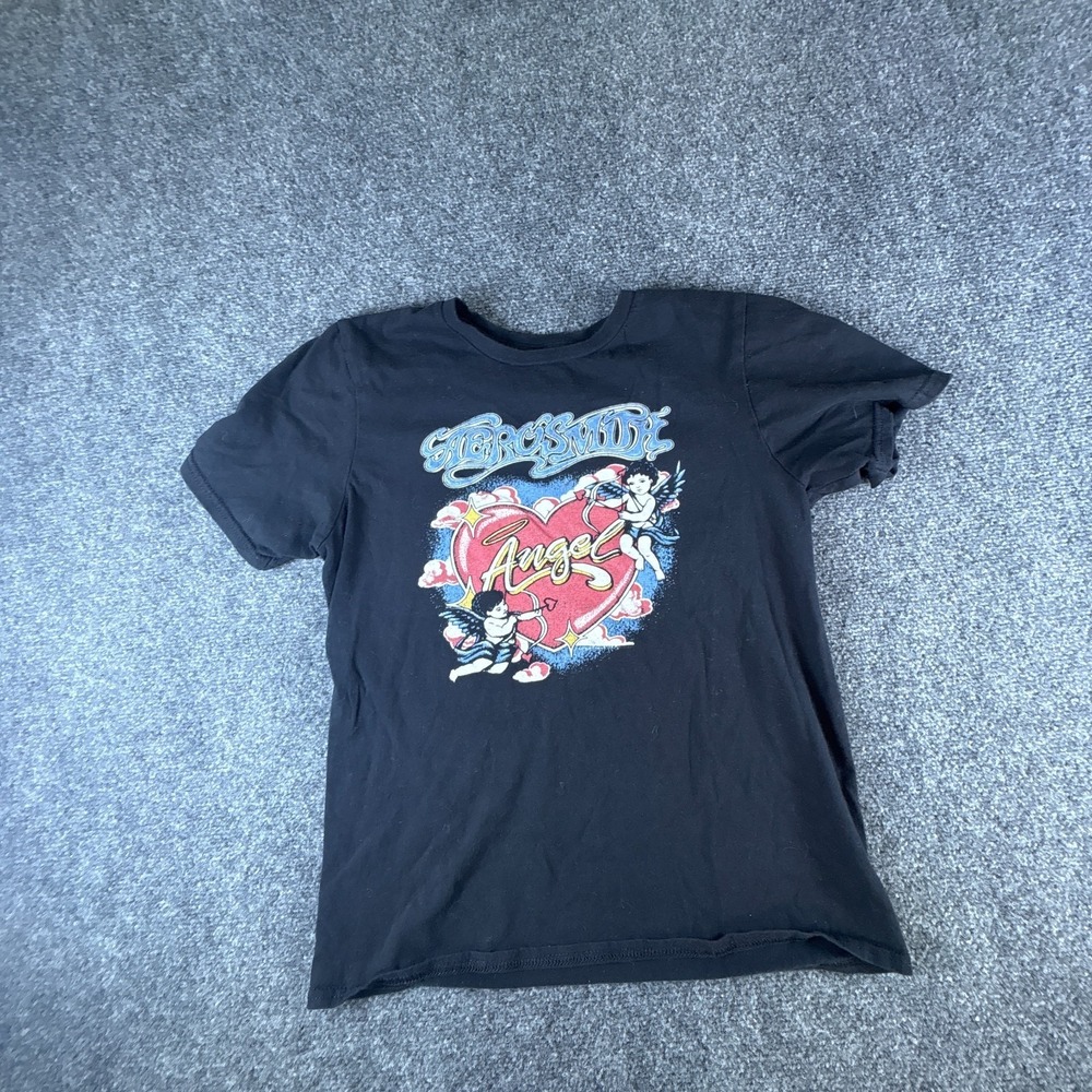 Aerosmith Angel Heart‎ T-Shirt Unisex S Black Graphic Short Sleeve READ